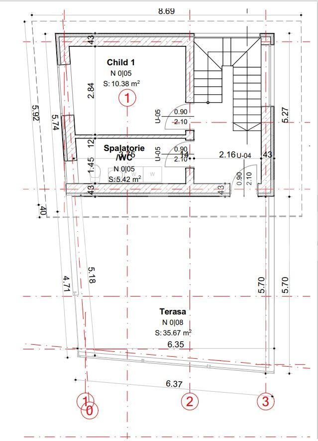 Casa individuala 4 camere, 190 mp utili, 250 mp teren, terasa panoramica, Grigorescu