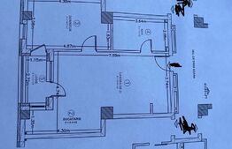 Apartament cu 2 camere, 53mp, etaj intermediar, semifinisat, langa Vivo