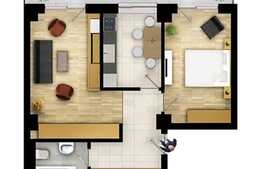 De vanzare 2 camere, semidecomandat, 50.20 mp, imobil nou, zona Oncos!