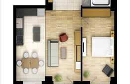 2 camere, 60.80 mp, semidecomandat, balcon, etaj intermediar, zona linistita!