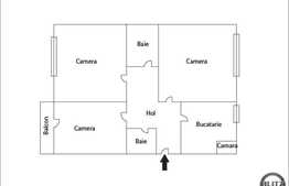 Vanzare apartament 3 camere, 65 mp, decomandat, zona strazii Donath!