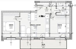 Ap 3 camere, 54mp, parcare subterana, Calea Baciului