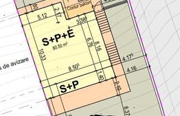 Teren cu suprafata de 300mp, cu autorizatie de casa individuala cuplata ,in Dambul Rotund
