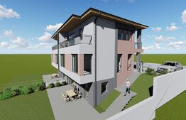 Teren cu suprafata de 300mp, cu autorizatie de casa individuala cuplata ,in Dambul Rotund