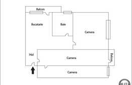 3 camere, 65 mp, 2 balcoane, garaj, boxa, etaj intermediar, zona linistita!