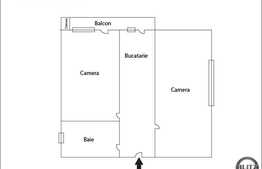 2 camere, 54 mp, boxa la subsol, parcare cu abonament, zona strazii Damboviteri!