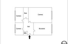 Vanzare 3 camere, decomandat, 65 mp, parcare, izolat termic, boxa, zona Farmec!