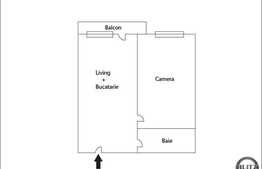 Vanzare 2 camere, semifinisat, 40 mp, imobil nou, balcon, zona Iulius Mall!