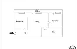 2 camere, 53 mp, semidecomandat, imobil nou, parcare, zona strazii Frunzisului
