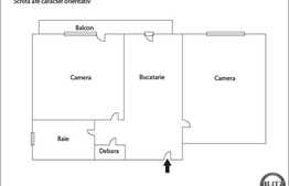 Vanzare 2 camere, decomandat, 46 mp utili, 1 balcon, zona Kaufland!