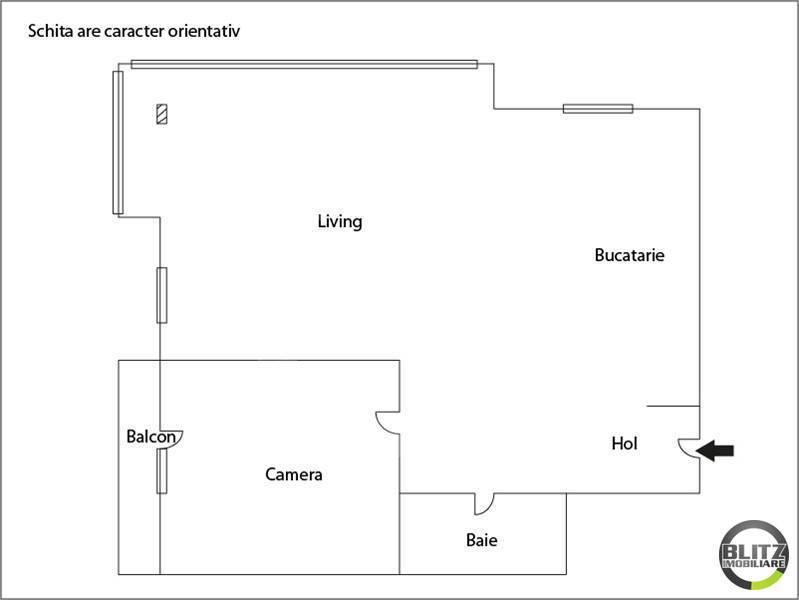 Apartament de vânzare 2 camere Floreşti - 1201AV | BLITZ Cluj-Napoca | Poza1