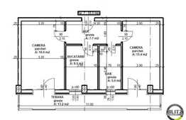 2 camere, 56 mp, semifinisat, imobil nou, garaj, zona linistita!