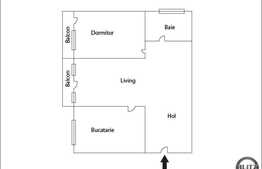 Vanzare 2 camere, 56 mp, balcon, zona strazii Eroilor! Pozitionare Sudica!