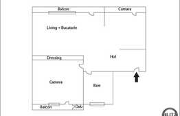 Apartament 2 camere, 51 mp, 2 balcoane, zona Eroilor! Mobilat modern! Parcare!