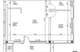 2 camere, 55.27 mp, balcon! Zona Tauti! In curs de finalizare!Etajul 1! Parcare!