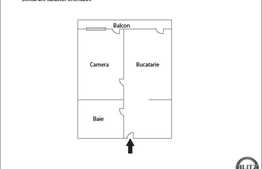 1 camera, 39 mp, balcon, decomandat, imobil nou, zona strazii Eroilor!