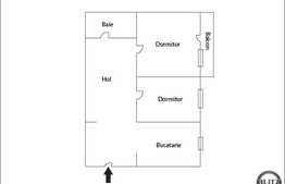 De vanzare 2 camere, 52 mp, decomandat, parcare cu CF! Zona piata Floresti!