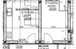 2 camere, 40 mp, zona Cetatii! Parcare! In curs de finalizare!