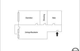 2 camere, 58 mp, zona Somesului! Totul nou! Parcare cu CF! Pozitionare Estica!