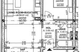 Apartament in curs de finalizare! 2 camere, 51 mp, semifinisat! Zona Cetatii!