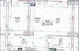 Apartament 2 camere, 60mp, Semicentral