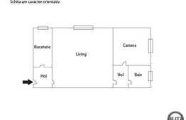 Apartament, 2 camere, 34 mp utili, boxa la subsol, zona Constatin Brancusi!