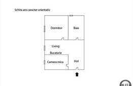Apartament cu 2 camere, decomandat, 44 mp, zona Stejarului! Parcare optionala!