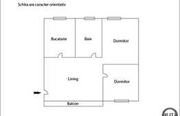 Vanzare 3 camere, 62 mp, balcon, semifinisat! Parcare cu CF! Zona Avram Iancu!