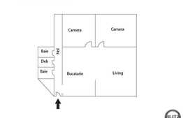 Apartament, 3 camere, 130 mp utili, teren 100 mp, zona strazii Gruia !