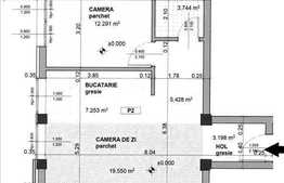1 camera, 32.9 mp utili, imobil nou, semifinisat, balcon, zona Polus Center!