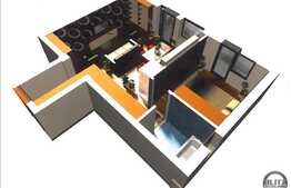 1 camera, 32.9 mp utili, imobil nou, semifinisat, balcon, zona Polus Center!