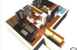 1 camera, 32.9 mp utili, imobil nou, semifinisat, balcon, zona Polus Center!