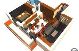 1 camera, 32.9 mp utili, imobil nou, semifinisat, balcon, zona Polus Center!