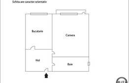 1 camera, 38 mp utili,  decomandat, zona Bulevardului 21 Decembrie 1989!