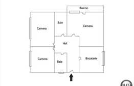 3 camere, decomandat, 65.66 mp, 1 balcon, boxa, garaj, zona strazii Dambovitei!