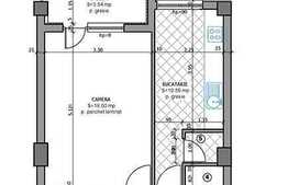1 camera, 41.27 mp, semifinisat, imobil finalizat in 2013! Zona Polus Center!