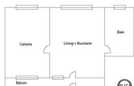 2 camere de vanzare, 40 mp, mobilat, utilat! Zona strazii Ecaterina Varga!