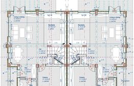 Duplex semifinisat, 5 camere, 120 mp, 350 teren, Chinteni ! 