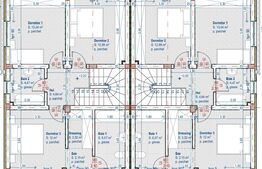 Duplex semifinisat, 5 camere, 120 mp, 350 teren, Chinteni ! 