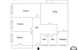 4 camere, 100 mp, curte interioara, 2 balcoane, zona Iulius Mall