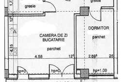 2 camere, 44 mp, semidecomandat, imobil nou 2015, balcon, zona Iulius Mall