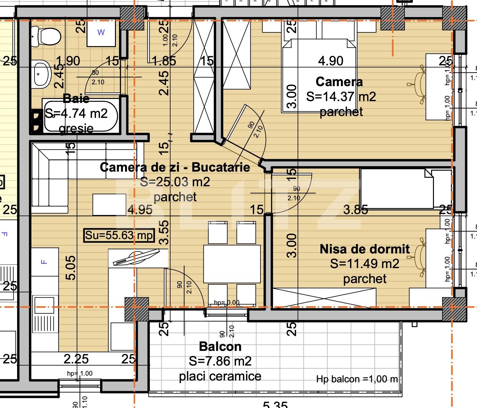 Apartament de vânzare 3 camere Baciu - 122590AV | BLITZ Cluj-Napoca | Poza1