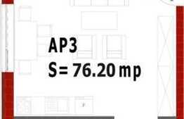 3 camere, 76,20 mp, semifinisat, etaj intermediar, zona strazii Dunarii!