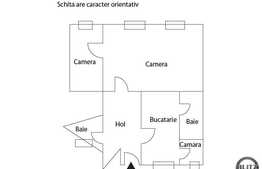 Vanzare apartament cu 2 camere , cota parte pod, zona Piata Mihai Viteazu