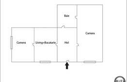 Apartament de vanzare cu 2 camere, 77 mp utili, zona Piata Mihai Viteazul!