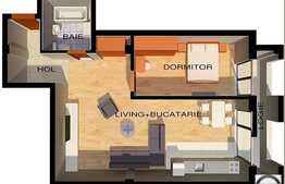 Vanzare 2 camere, 61,29 mp, logie, etaj intermediar, zona strazii Fabricii!