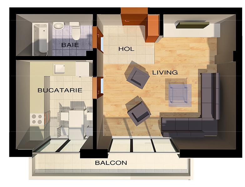 Garsonieră de vânzare Marasti - 12300AV | BLITZ Cluj-Napoca | Poza1