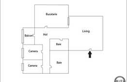 De vanzare 3 camere, 87 mp utili, parcare, bloc nou, zona strazii Nasaud!