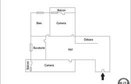 De vanzare apartament 2 camere, 55 mp utili, decomandat, zona Iulius Mall!