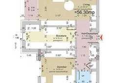 Vanzare 2 camere, 56,3 mp utili, semifinisat, zona Piata Cipariu! Etaj 1/4